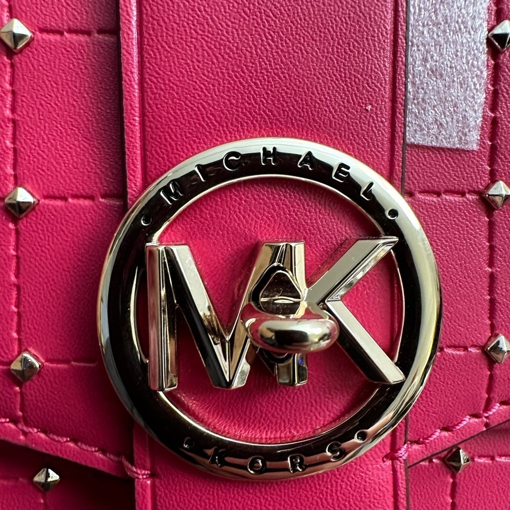 NWT Michael Michael Kors Greenwich Convertible Studded Crossbody Bag - Picture 3 of 7